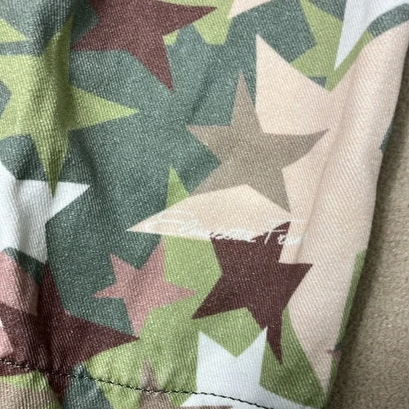 Elisabetta Franchi‎ Denim Pantalon Cargo Star Camouflage Pants Women’s size 25 - Picture 5 of 15